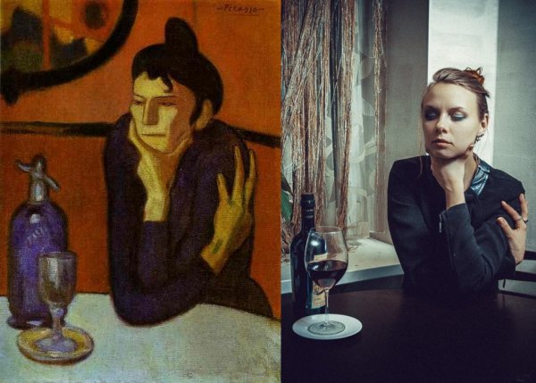 Эдгар Дега любительница абсента