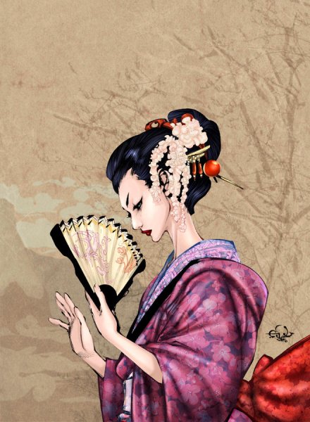 Веер картина