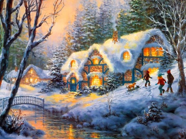 Ники Боэм художник Рождество