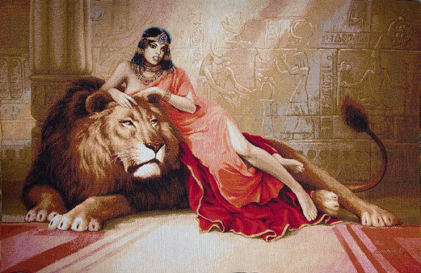 Картина Клеопатра со львом