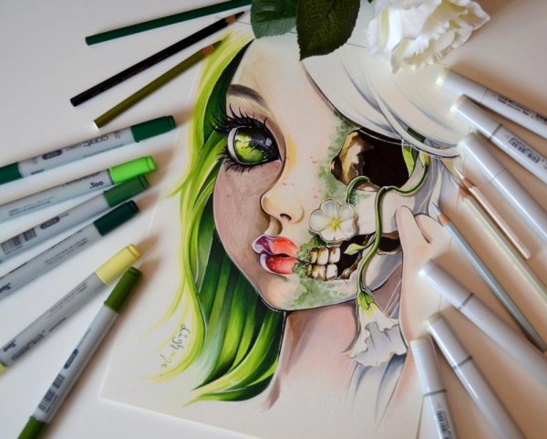 Красивые рисунки фломастерами