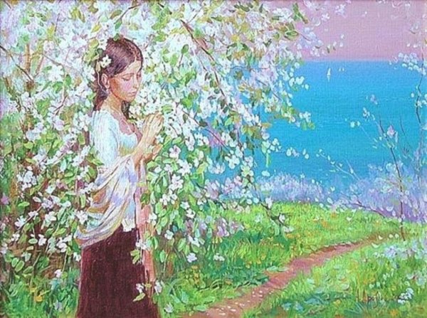 Живопись радостная Весна