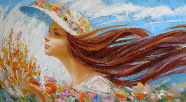 Девушка с волосами цвета льна Клод Дебюсси картина