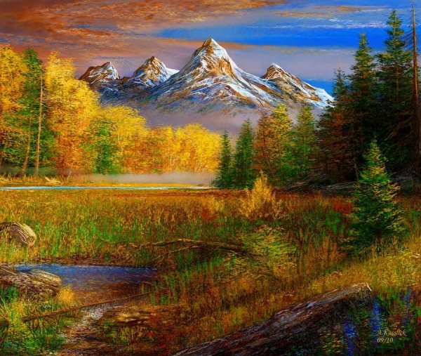 Художник Andre Kosslick пейзажи