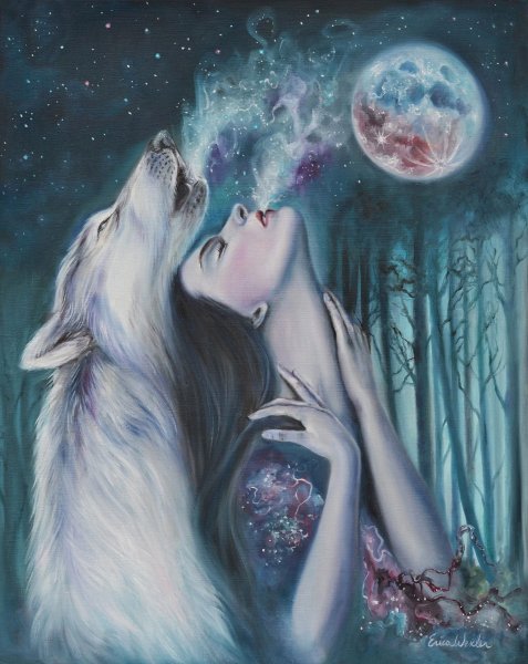 Волчица и женщина