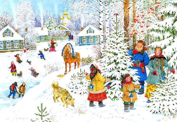 Кристмас камин Санта