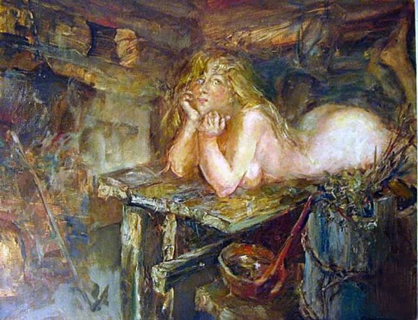 Русская баня в живописи