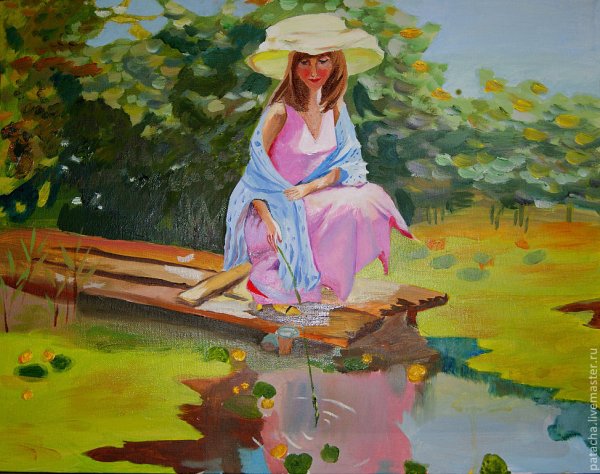 Живопись Ивушка у пруда