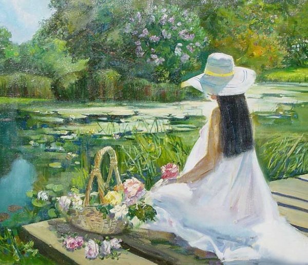 Живопись Ивушка у пруда