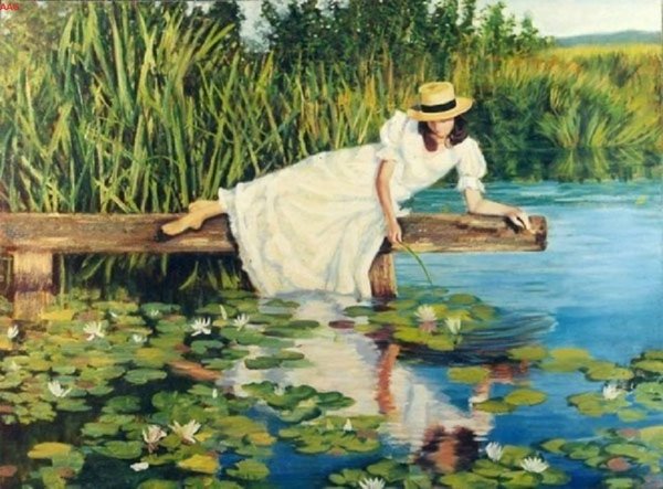 «Девушка у пруда» (1923)