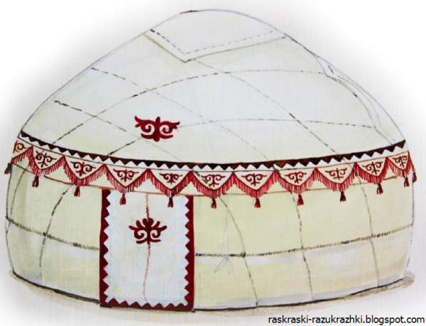 Дети у Юрты