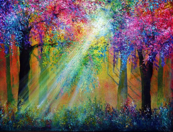 Живопись разноцветный