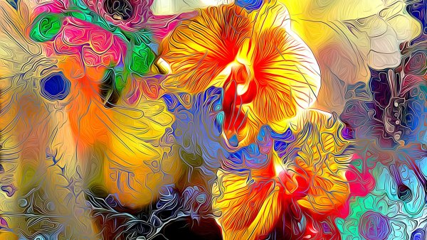 Абстрактные цветы