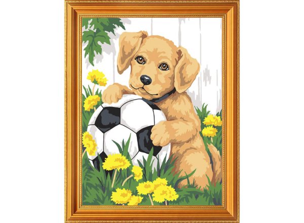 Картина для рисования щенок