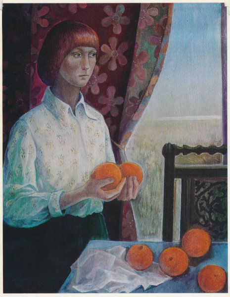 Девочка с апельсинами картина