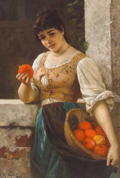 Австрийский художник Moritz Stifter (Austrian, 1857-1905)