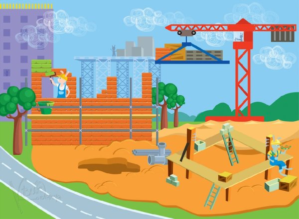 Строительная площадка для детей