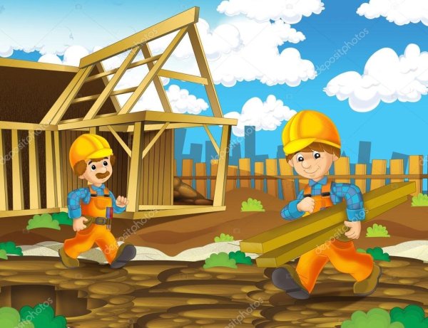 Стройка мультяшная