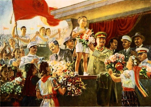 Социалистический реализм картины Сталин