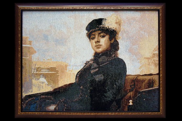 Крамской Неизвестная вышивка