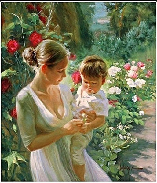 Волегов Владимир художник картины мать и дитя