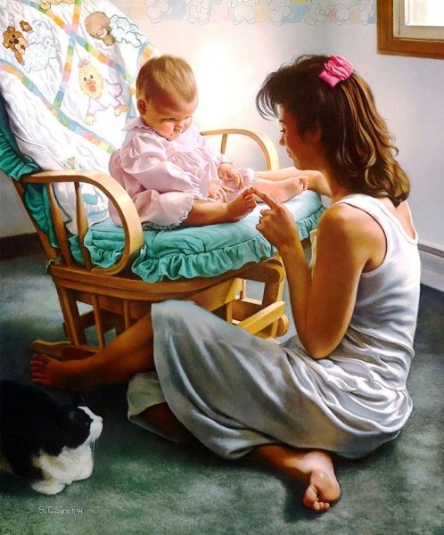 Художник Tom Sierak материнство