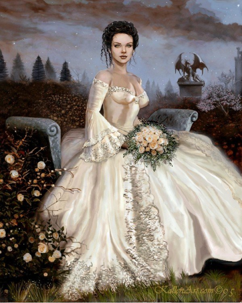 Дама в бальном платье