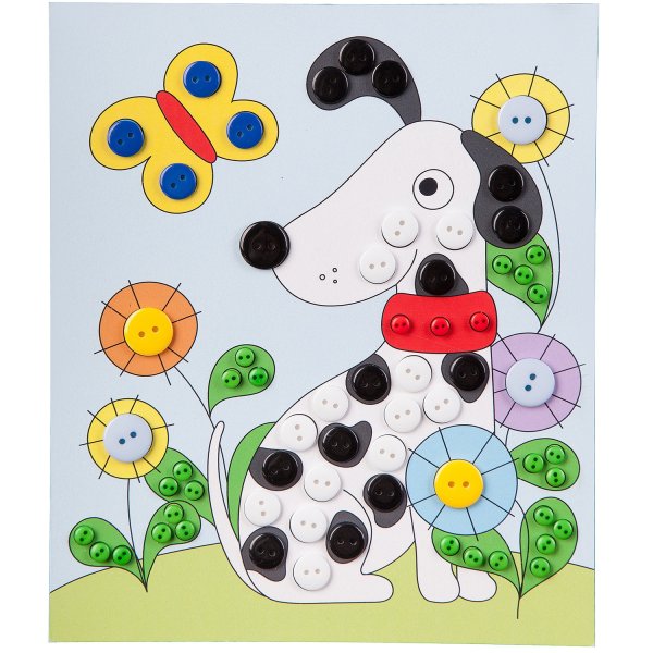 Бондибон картина из пуговиц