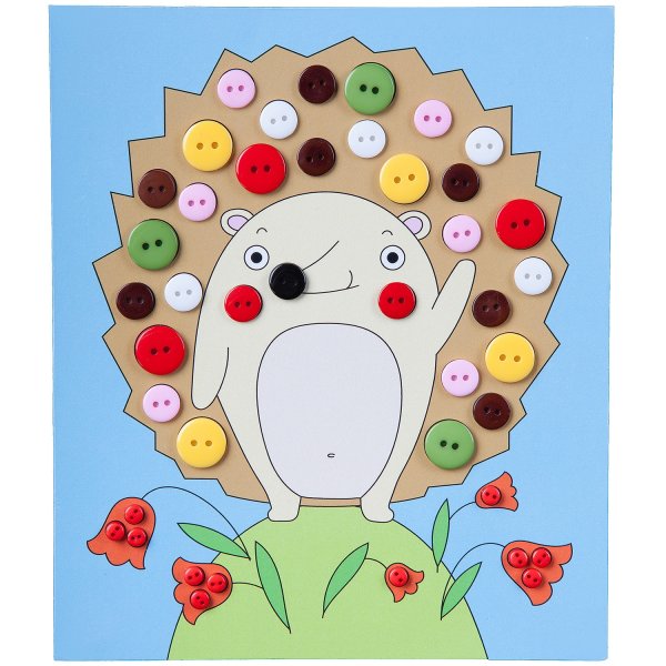 Бондибон картина из пуговиц