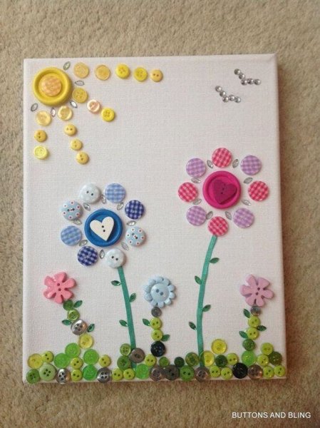 Поделки из пуговиц