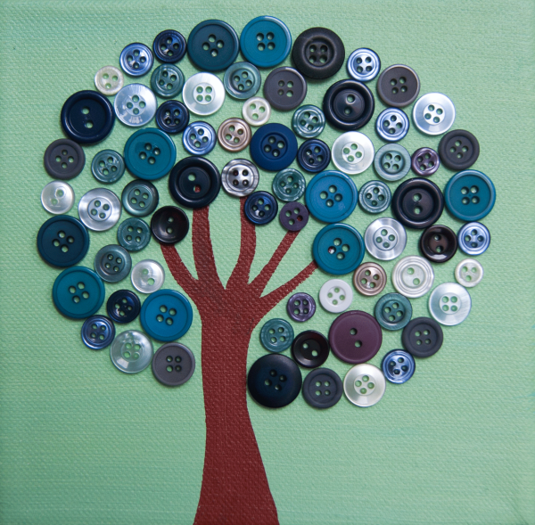 Поделки из пуговиц для детей