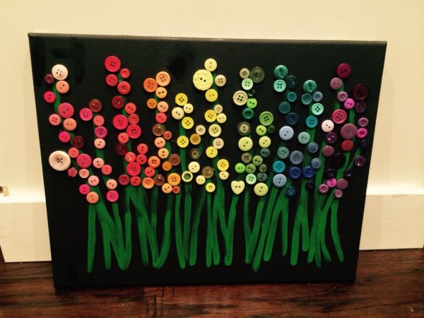 Панно с пуговицами