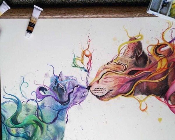 Популярные рисунки акварелью