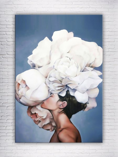 Пионы на голове