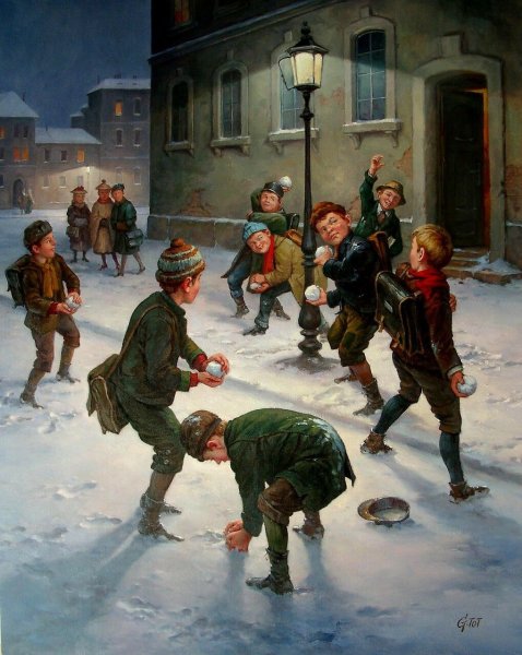Зимнее художник Габор тот.