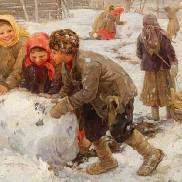 Художник Сычков Федот зимние