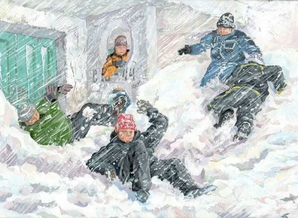 Зимняя игра царь горы