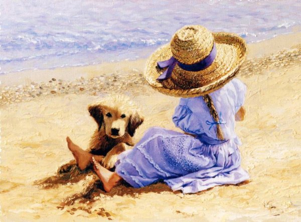 Дама с собачкой у моря