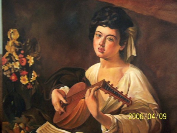 Караваджо лютнист Эрмитаж