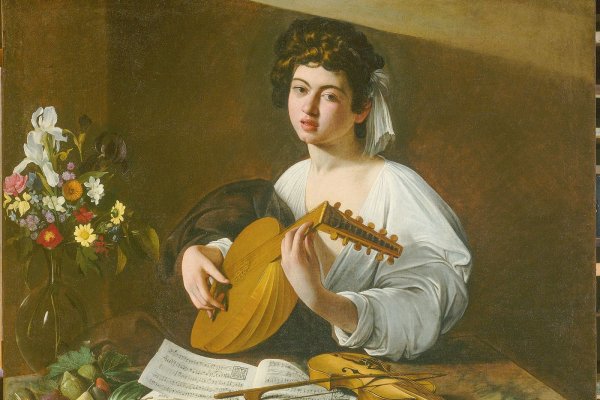 Караваджо лютнист Эрмитаж