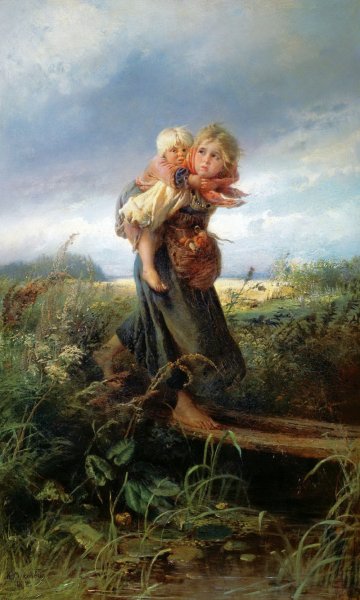 "Дети, бегущие от грозы"1872г. К.Е.Маковский.