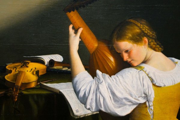 Джентилески девочка с лютней