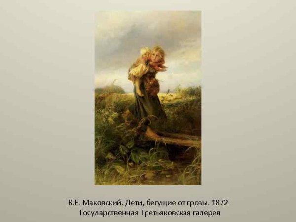К. Маковский «дети, бегущие от...»: