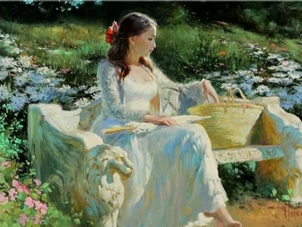 Картина девушка