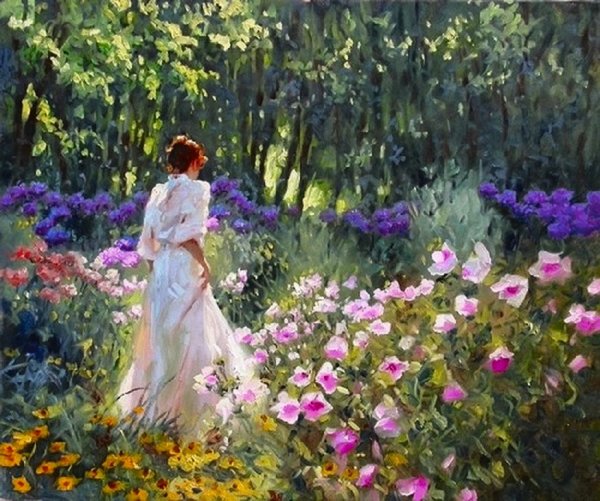 Клод Моне женщины в саду