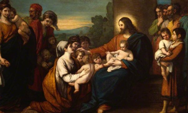 Бенджамин Уэст Христос благословляет детей