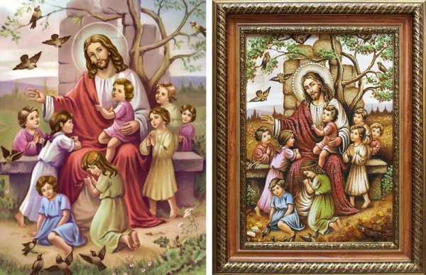 Благословение детей, икона