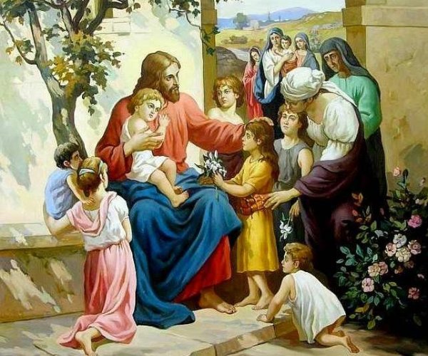 Иисус Христос благословляет детей