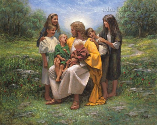 Благословение детей Иисусом Христом