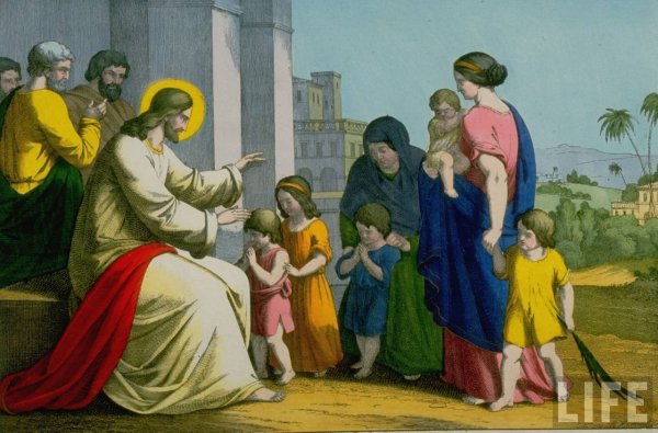 Иисус Христос благословляет детей